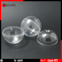 透明扭蛋40mm  塑料空壳 售货机玩具机用扭蛋壳 透明塑料球