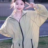 防曬衣女夏季2023新款輕薄寬鬆設計感抗UV透氣薄款運動外套潮