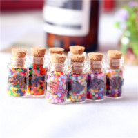 Dollhouse娃娃屋 微缩厨房食玩模型拍摄道具布景迷你MM糖果玻璃罐