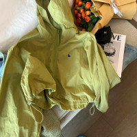 廣州十三行女裝~連帽輕薄款防曬衣女外套短款可外穿夏季抗UV