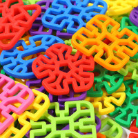 雪花片儿童大号加厚几何拼图积木拼装幼儿园女开发智力玩具3-6岁