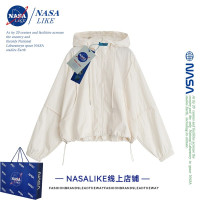 NASA~防曬服連帽薄款外套小眾夏季設計感小個子抗UV冰絲上衣