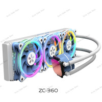 Zeaginal Yeston 240/360 AIO CPU кулер Sakura Intel AMD радиатор, 12th LGA1700 комплект водяного охлаждения 5 в 3PIN ARGB AURA SYNC