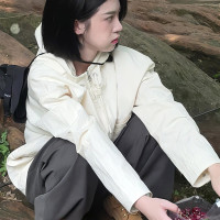 工裝防曬衝鋒衣外套女夏季輕薄款抗UV冰感透氣戶外連帽防曬服