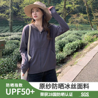 防曬衣女2023新款小個子原紗型抗UV冰絲涼感夏季防曬服薄外套
