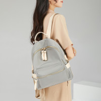 双肩包女士韩版简约轻便背包牛津布包包休闲百搭潮大容量学生书包