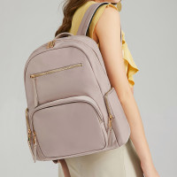 2024新款14寸电脑商务背包时尚大容量旅行包牛津布休闲大学生书包