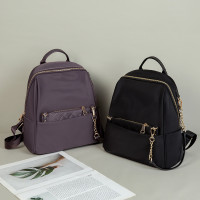 双肩包女2024新款韩版清新背包简约轻便尼龙牛津布休闲时尚背包