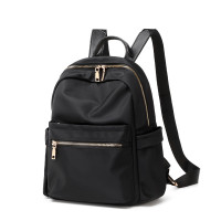 时尚双肩包女2024新款韩版简约书包大容量牛津布背包休闲旅行包潮