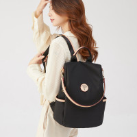 双肩包女2024年新款休闲高质感防盗牛津布书包女生旅行大容量背包