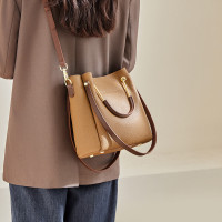 纳兰杜包包女2024新款秋冬水桶包女士斜挎包通勤手提包真皮女包潮