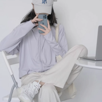 冰絲防曬衣外套女夏季寬鬆透氣百搭輕薄開衫上衣小個子時尚防曬服