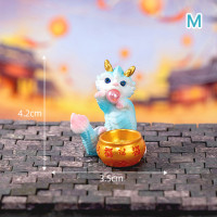 Милая Мини-фигурка дракона, 2023 год искусства, Миниатюрная игрушка для кукольного домика