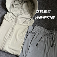 防曬褲也有啦！正品茉尋闊腿防曬褲 冰涼垂感休閒顯瘦開衩 冰絲褲