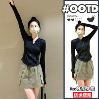 防曬衣女款修身外套抗UV夏季冰絲透氣瑜伽服2023新款顯瘦開衫