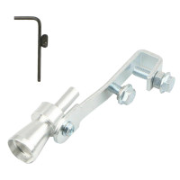 Универсальный автомобильный турбо-звуковой свисток, глушитель выхлопной трубы, маленький алюминиевый автомобильный глушитель для