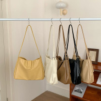 时尚单肩托特包包女2024新款韩版潮流高级质感百搭休闲斜挎水桶包