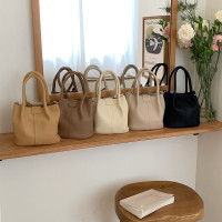 小众时尚手提水桶包包女2024新款夏季韩版休闲百搭子母单肩斜挎包