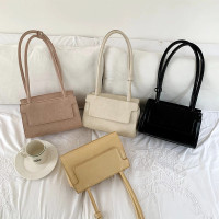 时尚洋气单肩腋下包包女2024新款小众设计休闲百搭通勤手提小方包