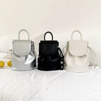 时尚跨境双肩包包女2024新款百搭通勤旅游流行小众可爱抽绳手提包