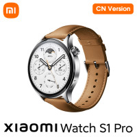 Спортивные смарт-часы Xiaomi Watch S1 Pro, водостойкие до 5 АТМ, AMOLED дисплей 1,47 дюйма, быстрая зарядка, мониторинг уровня кислорода в крови, 100 +