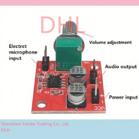 Плата микрофонного усилителя LM386 electret/микрофонный усилитель/без потенциометра