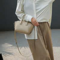 真皮女包高级感小众设计手提包2024新款时尚饺子包单肩包女斜挎包