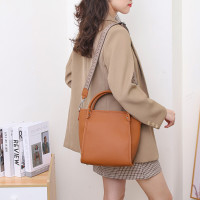 大容量TOGO头层牛皮单肩包女包2024新款时尚手提托特包真皮女士包