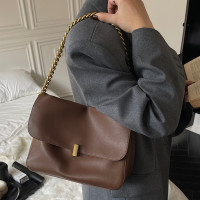 高级感复古包包今年新款真皮女包时尚牛皮斜挎包百搭单肩小方包女