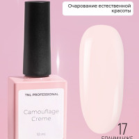 Гель лак для ногтей TNL Camouflage Creme №17 - Бламанже (камуфлирующий розовый нюд ) камуфляжный для френча, 10 мл