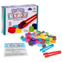 Развивающий набор "Цветные кукурузки", по Монтессори