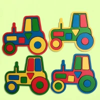 Сортер Трактор монтессори развивающий для малышей