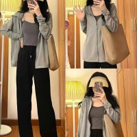 冰絲防曬衣女2023新款夏季抗UV長袖超薄款罩衫外套騎車防曬服