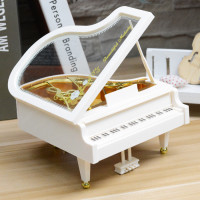 精品文具店货源创意家居迷尔钢琴音乐盒工艺品拍摄道具模型批发