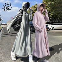 防曬衣女夏季2023新款長版全身抗UV輕薄upf50+冰絲防曬服女孩