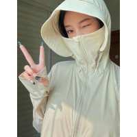 冰絲薄款小個子冰袖防曬衣服女夏季2023新款連帽寬鬆戶外硬核外套