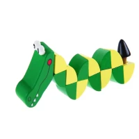 Головоломка детская, развивающая "Крокодил" из дерева