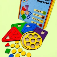 Сортер деревянный развивающий монтессори, фигуры