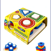 Пирамидка развивающая цветная