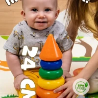 Пирамидка Для малышей Развивающая игра с кольцами и конусом