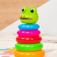 Детская развивающая игрушка пирамидка "Лягушка", 5 колец