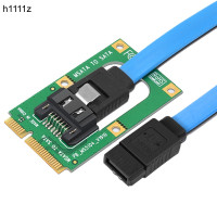 Карта-преобразователь mSATA-SATA, переходник Mini SATA на 7-контактный Расширение SATA, полноразмерный для жесткого диска 2,5 дюйма, 3,5 дюйма, SSD с кабелем SATA