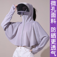 防曬衣女款夏季薄款戶外透氣百搭防曬服冰絲抗UV騎電動車2023