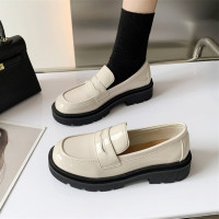 Черные лоферы, осень 2023, Студенческая форма, маленькие кожаные туфли в британском стиле ретро, модные женские туфли, Туфли Мэри Джейн на высоком каблуке