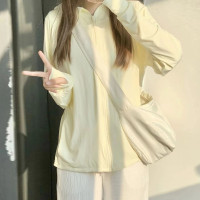 防曬女款夏季薄款2023年寬鬆抗UV長袖外套冰絲薄款開衫防曬服