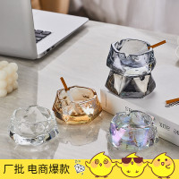 美索米亚ins风创意水晶玻璃烟灰缸家用客厅轻奢ktv酒吧商用烟缸