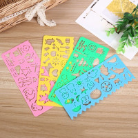 儿童尺子绘画尺模板尺 万花尺学生画图尺子学习用品单个散装价格