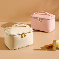 2024新款大容量高颜值pu化妆包便携式旅行化妆品洗漱包防水收纳包