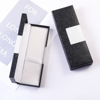 批发上下方块钢笔盒可印刷文具包装盒商务笔礼品广告盒中性笔彩盒