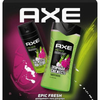 Подарочный набор Axe Men Epic Fresh антиперспирант и гель для душа, 400 мл